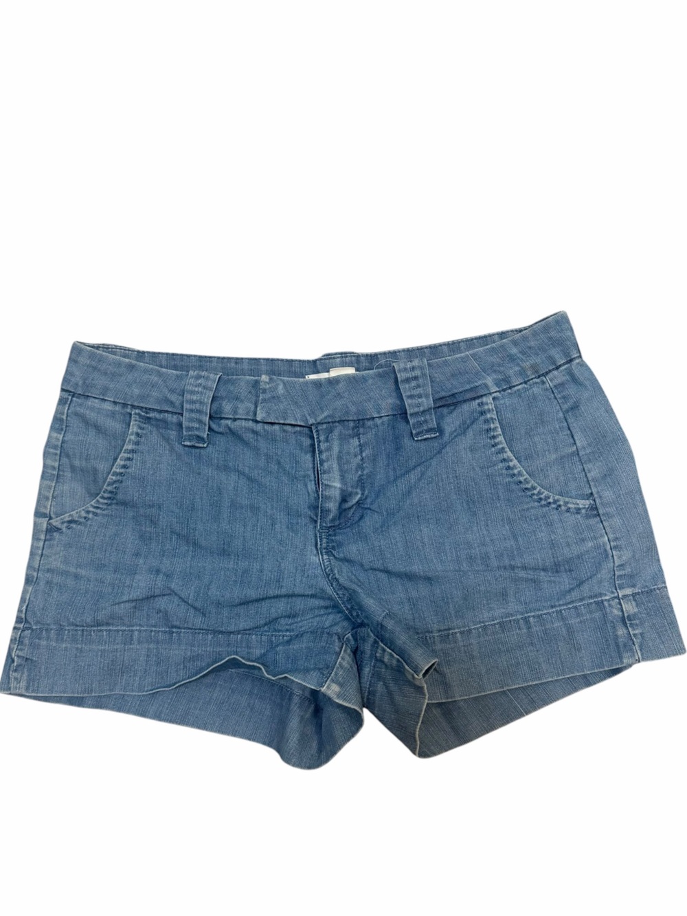2.1 Denim Light Wash Cuffed Denim Shorts Size 28
